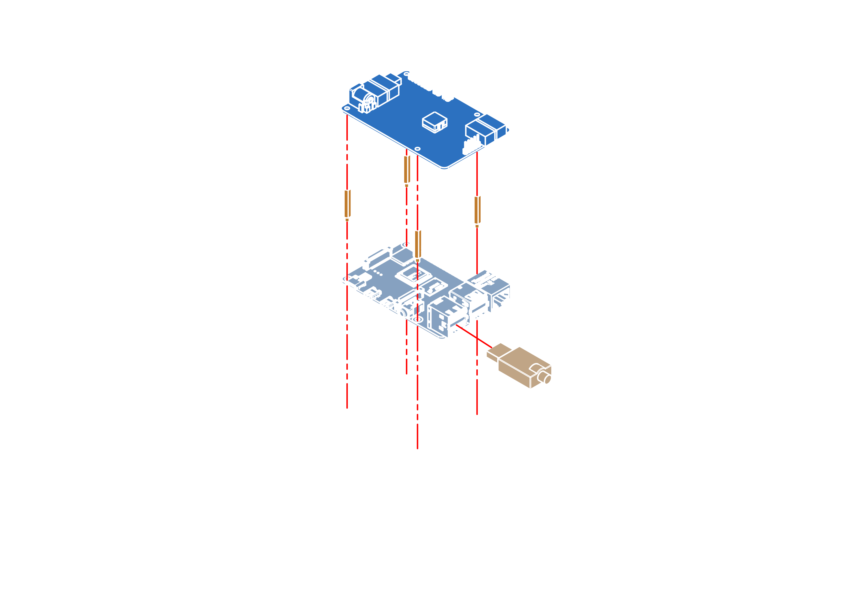 Detaching electronics